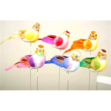 OISEAU Long.06CM aile+queue plume 12P
