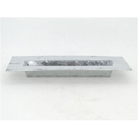 ZINC-COUPE+REBORD nature int 29.5X6.5CM /1P