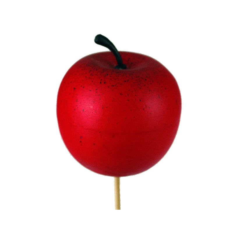 POMME SUR PIQUE 60MM rouge / 25P