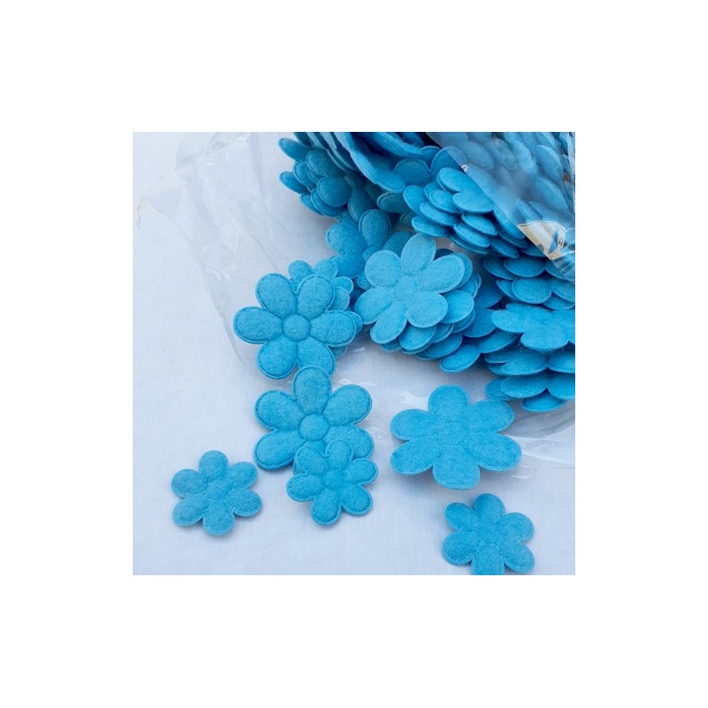 FLEURS ACRYLIQUE bleue ou rose  4.5 BOITE 300P