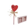 COEUR+COCCINELLE + RAPHIA PIQUE/24P