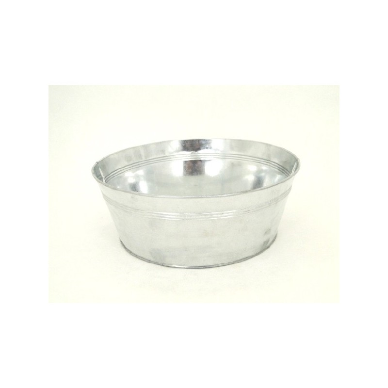 ZINC-BASSINE naturel 030 SANS ANSE à la pièce