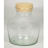 VERRE TERRARIUM + BOUCHON H21CM /1P