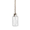 VERRE BOUTEILLE + CORDE 07.5CM H16CM /6P