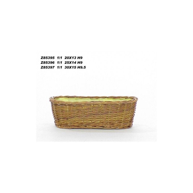 JARDINIERE OSIER BRUT 25X14CM /1P