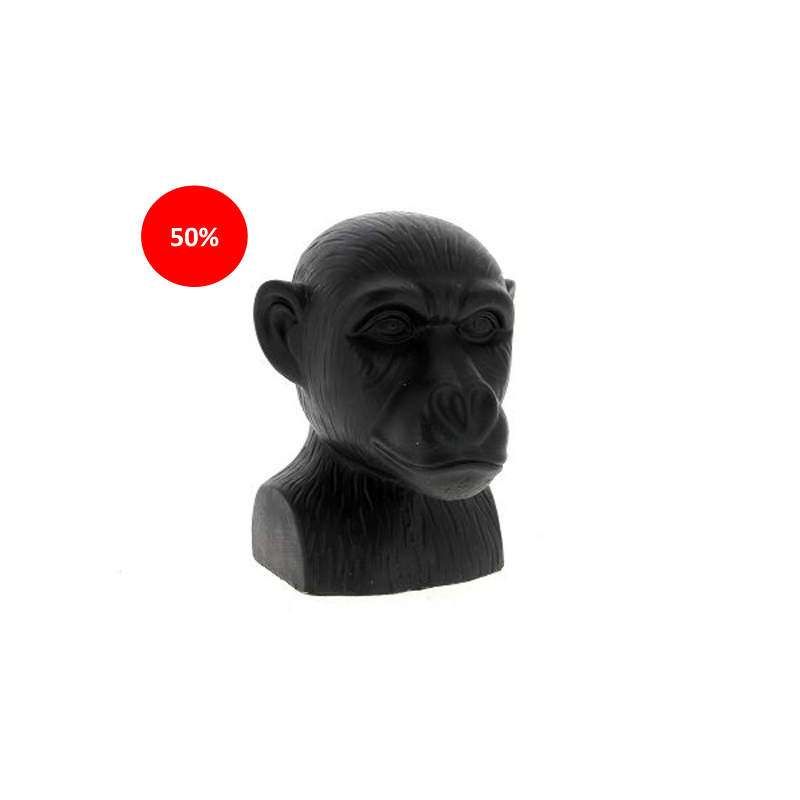 STATUE SINGE NOIR TETE H27.5CM /1P