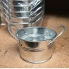 ZINC-BASSINE naturel 009.5  AVEC ANSE à la pièce