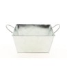 ZINC-COUPE CARREE + ANSE naturel 15.5X15.5CM à la pièce