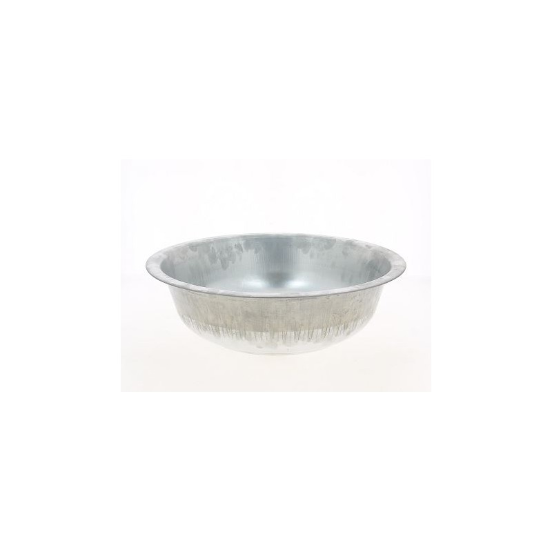 ZINC-BASSINE rebord 039CM NATUREL à la pièce