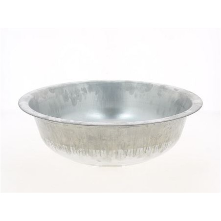 ZINC-BASSINE rebord 039CM NATUREL à la pièce