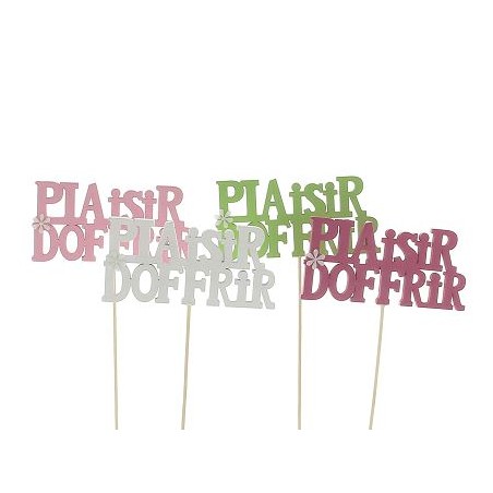 PIQUE ECRITURE "PLAISIR D'OFFRIR"les 12P