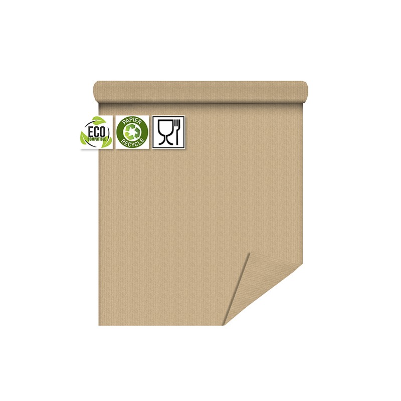 PAPIER KRAFT UNI fond nature 70CM X 100M