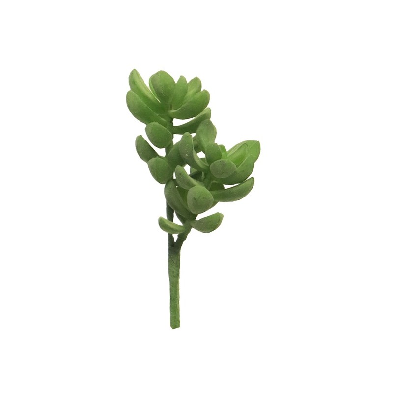 FLEUR SUCCULENT RHODA VERT 14CM à la pièce