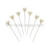 EPINGLE TETE COEUR BLANC 10MM X 55MM /40P
