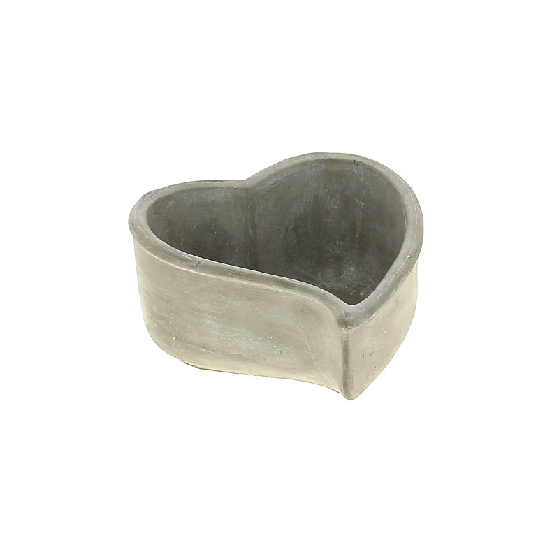 COEUR CIMENT COURBE 20.5X19 H11CM les 2P