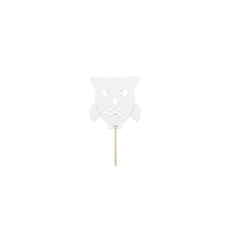 CHOUETTE BOIS BLANC 7CM les 5P