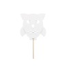 CHOUETTE BOIS BLANC 7CM les 5P