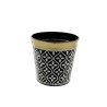 ZINC-C.POT MOSAIQUE BORD OR 013 H12.5CM les 6P