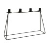 BOUGEOIR 4 PORTE BOUGIES EN METAL 45x11x28CM /1P