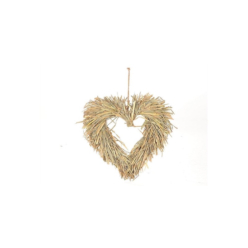 COEUR EN PAILLE A SUSPENDRE 45CM pièce