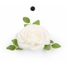 FLEUR BLANCHE ROSE 030CM à la pièce
