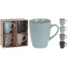 TASSE MOTIF GEOMETRIQUE ASSORT. les 4P