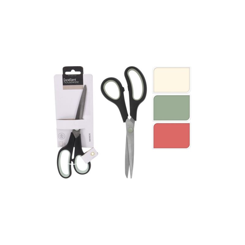 CISEAUX COULEURS 21.5CM ASSORT. les 3P