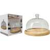 VERRE PLAT A GATEAU AVEC DOME 20CM /1P