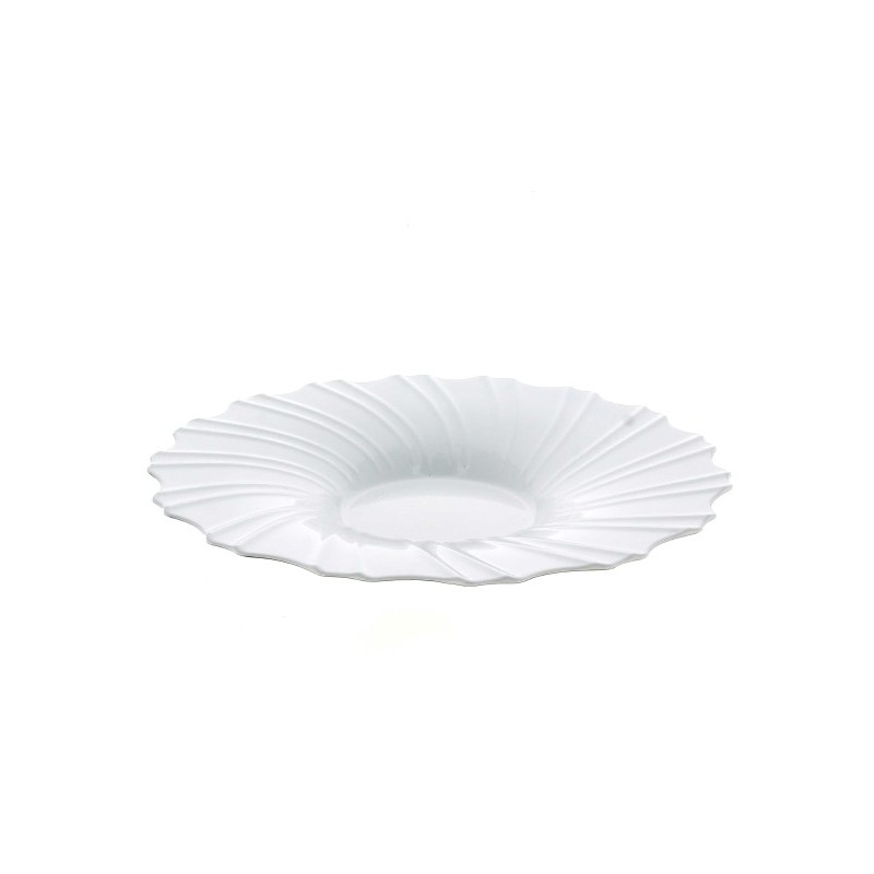 ASSIETTE PLASTIQUE BLANCHE 035CM la pièce