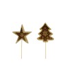 PIQUE BOIS ETOILE ET SAPIN les 12P