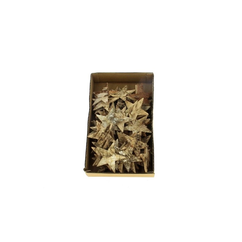 ETOILE BOIS NATUREL 6.5CM