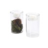 VERRE VASE+PORTE BOUGIE 06.5 H10.5CM les 6P