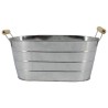 ZINC-JARDINIERE NATUREL 3 RAINURES 21x12x9.5CM /6P