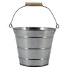 ZINC-SEAU NATUREL 3 RAINURES 014.5 H12.5CM les 6P