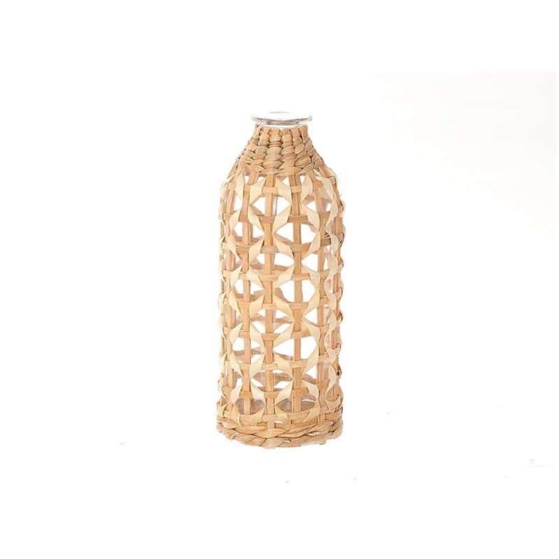 VERRE BOUTEILLE TRESSAGE BOIS 010 H23CM /2P