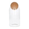 VERRE TERRARIUM BOUCHON BOULE 08.5 H24CM /6P