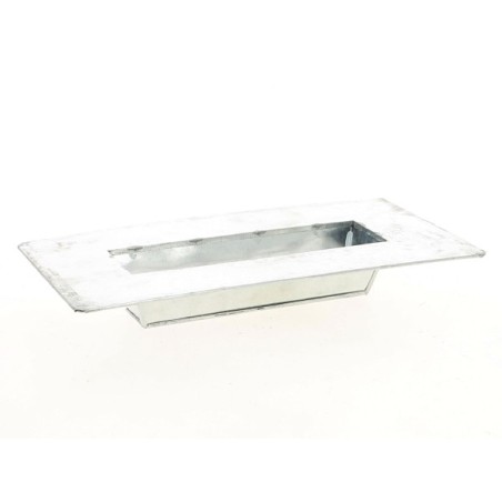 ZINC-COUPE+REBORD nature int 19.5x5.5CM /1P