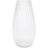 VERRE VASE BOMBÉ H30CM /6P
