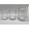 VERRE VASE POINT NATUREL 010 H12.5CM /12P
