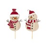 BONHOMME NEIGE ECHARPE SUR PIQUE les 12P