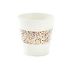 ZINC-POT BLANC BANDE FEUILLAGE 08 H7CM pièce