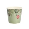 ZINC-POT VERT BOULES NOEL 013 H12.5CM les 12P