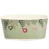 ZINC-JARDINIERE BOULES NOEL 20x11 H9CM les 8P
