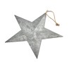 ETOILE ARGENT A SUSPENDRE 33CM les 6P