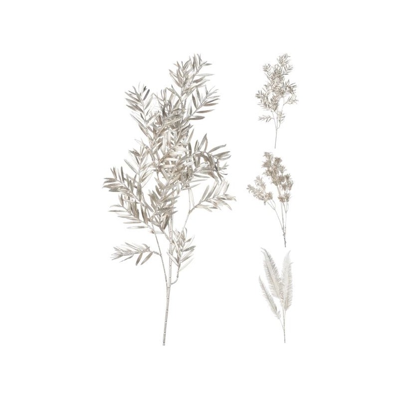 BRANCHE DE FEUILLE platine 75CCM les 9P