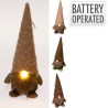 GNOME MARRON NEZ LUMINEUX H32CM les 6P