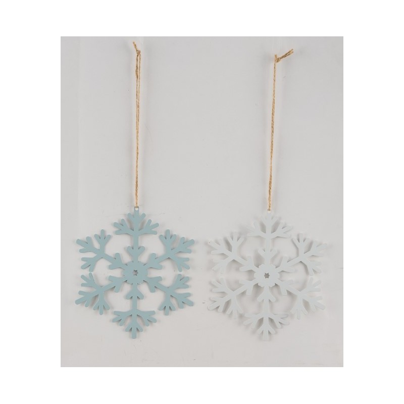 FLOCON DE NEIGE A SUSPENDRE 20CM les 4P