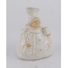 BONHOMME DE NEIGE CREME H12CM les 6P
