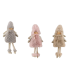 ANGE PELUCHE A SUSPENDRE H27CM les 3P