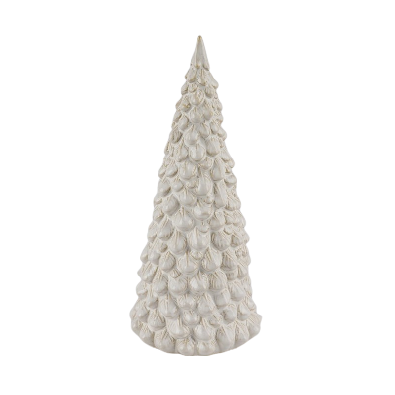 SAPIN VERNIS BEIGE H19CM les 4P